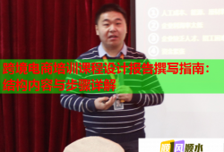 跨境電商培訓課程設計報告撰寫指南：結(jié)構(gòu)內(nèi)容與步驟詳解