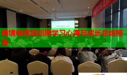 跨境電商培訓(xùn)周學(xué)習(xí)心得與成長總結(jié)報告