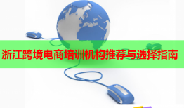 浙江跨境電商培訓機構(gòu)推薦與選擇指南
