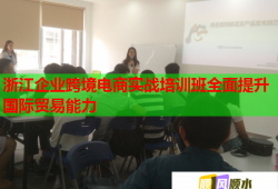 浙江企業(yè)跨境電商實(shí)戰(zhàn)培訓(xùn)班全面提升國際貿(mào)易能力