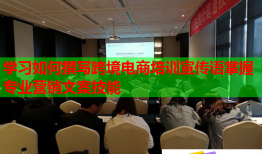 學(xué)習(xí)如何撰寫跨境電商培訓(xùn)宣傳語(yǔ)掌握專業(yè)營(yíng)銷文案技能