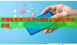 跨境電商培訓實習心得體會與成長感悟總結(jié)