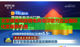 北京商務(wù)局跨境電商培訓(xùn)助力企業(yè)國際化發(fā)展新機(jī)遇