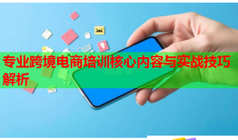 專業(yè)跨境電商培訓核心內(nèi)容與實戰(zhàn)技巧解析
