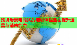 跨境母嬰電商實(shí)戰(zhàn)培訓(xùn)課程全面提升運(yùn)營(yíng)與銷售能力